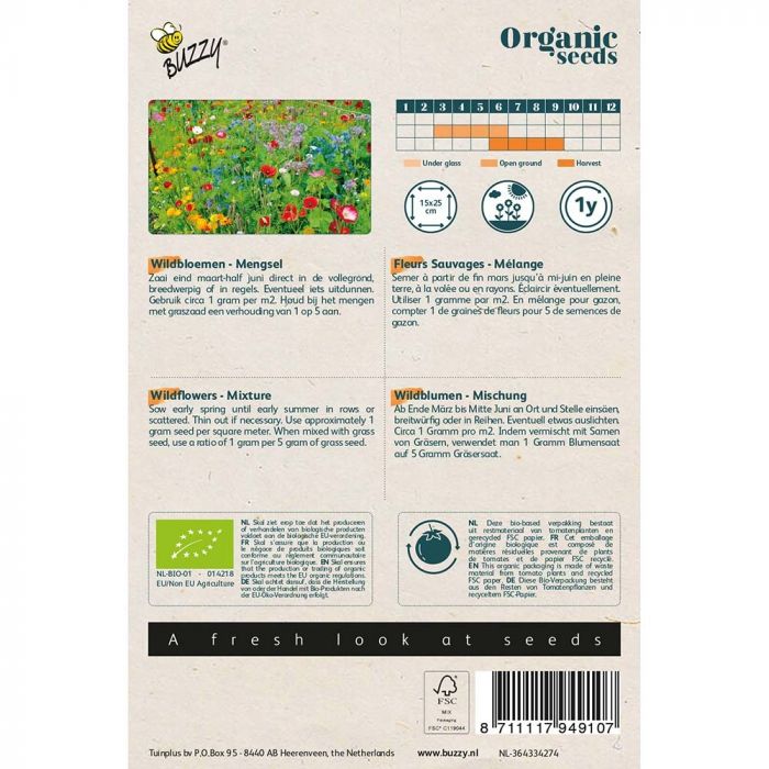 Buzzy® Organic Wildblumen Mischung(BIO)